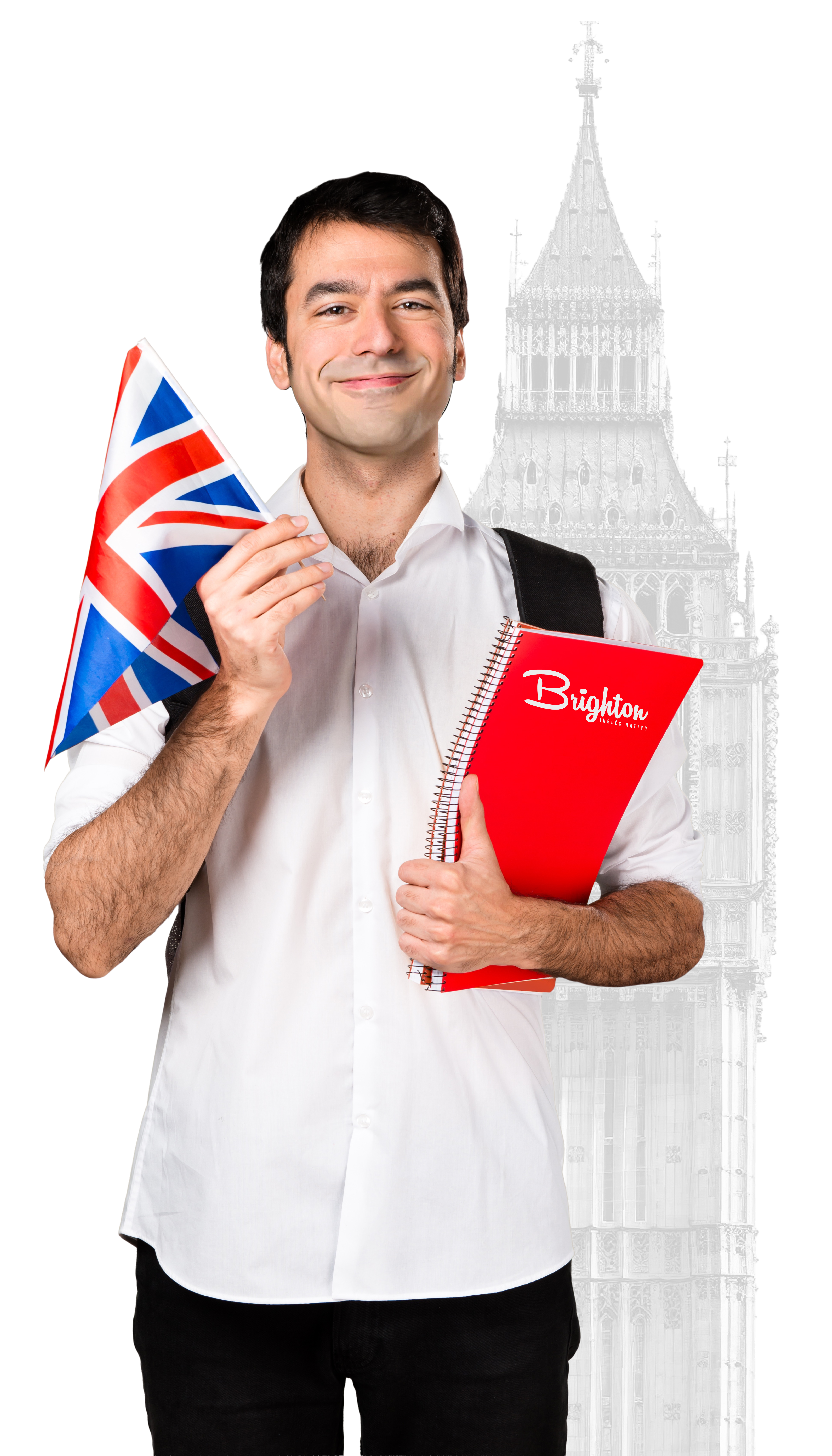 Hombre con Bandera Brighton